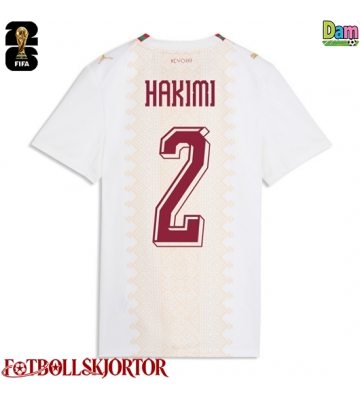 Marocko Achraf Hakimi #2 Bortatröja Dam VM 2026 Kortärmad
